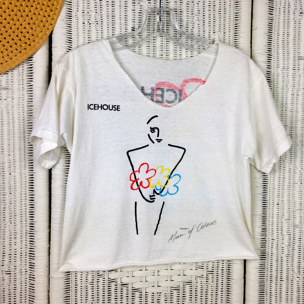 Vintage Icehouse  Band Tee 1987 Man of Colors Tour